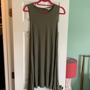 Green swing dress
